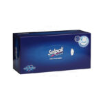 Salfetka qutu maxi bəyaz Selpak