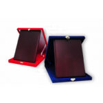 Plaket taxta 18x24sm qırmızımavi