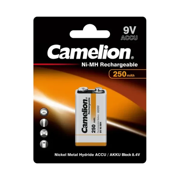 9v - Rechargeable NİMH 250mAh Camelion wep