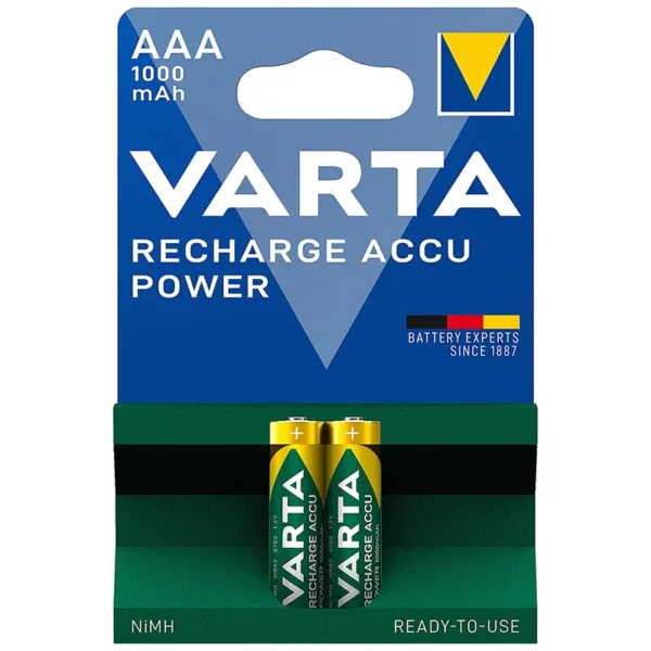 AAA - Rechargeable 1x2 1000 mAh Varta wep